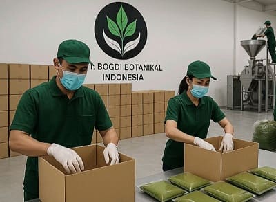 Laboratoriumgetest kratom poeder van hoge kwaliteit uit Indonesië.